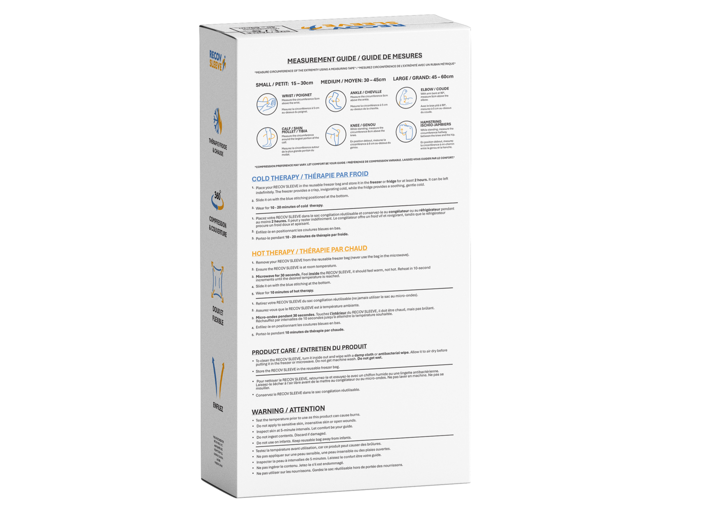 RECOV SLEEVE - 360° COLD & HOT GEL COMPRESSION SLEEVE