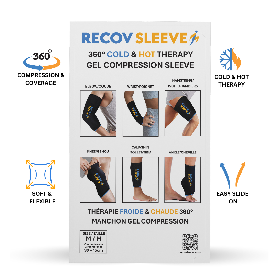 RECOV SLEEVE - 360° COLD & HOT GEL COMPRESSION  SLEEVE